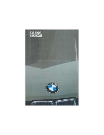 1982 BMW 5 SERIE BROCHURE NEDERLANDS, Ophalen of Verzenden