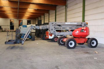 Veiling: Knikarmhoogwerker Manitou 180 ATJ Diesel 18m 2008, Ophalen
