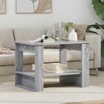vidaXL Salontafel Grijs Sonoma 72 x 50 x 50 cm Bewerkt hout, Verzenden, Nieuw