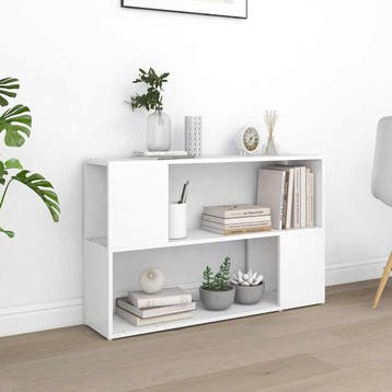 vidaXL Boekenkast 100x24x63 cm bewerkt hout wit, Verzenden