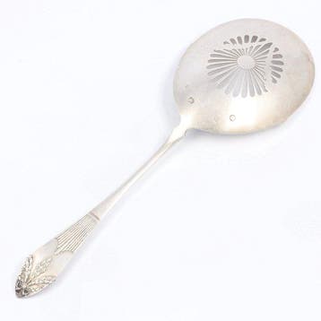 J.M. van Kempen - (Nat)fruitschep - Fruitlepel - .833 zilver, Antiek en Kunst