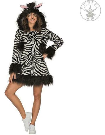 Pluche zebra jurk voor dames, Ophalen of Verzenden, Nieuw