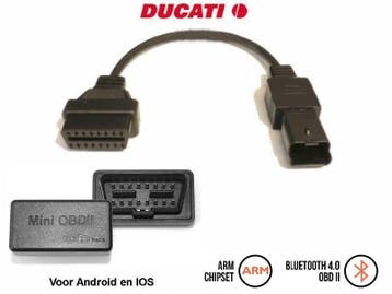 Ducati (Italiaanse) motorbike (4 pins) diagnose kabel en sof, Auto diversen, Autogereedschap, Verzenden, Nieuw