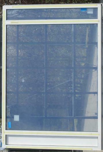 aluminium raam , chassis 165 x 252 wit / geanodiseerde alu, Doe-het-zelf en Bouw, Raamkozijnen en Schuifdeuren, Raamkozijn, Ophalen of Verzenden