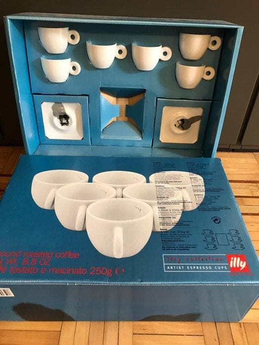ILLY collection - Vari artisti - Koffieservies (12) -, Antiek en Kunst, Antiek | Meubels | Tafels