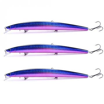 3x Plug 18cm 24g Paars, Verzenden, Nieuw