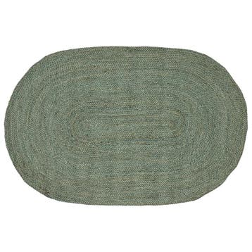vidaXL Vloerkleden Olijfgroen 100 x 152 cm Jute, Verzenden, Nieuw