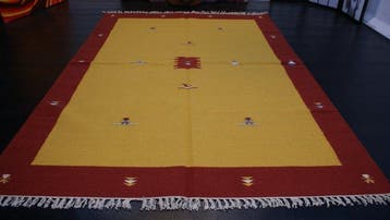 Handgeweven Kilim Gabbeh Tapijt Wol Nieuw - Tapijt - 240 cm, Nieuw