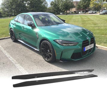 RAJOUTS DES BAS DE CAISSE BMW G80 G81 20- M3 NOIR BRILLANT, Verzenden, Nieuw