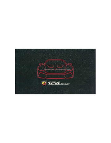 2016 ABARTH 124 SPIDER BROCHURE ITALIAANS, Ophalen of Verzenden