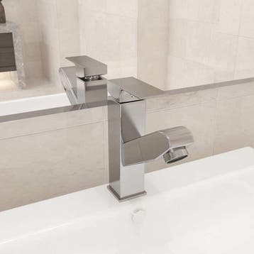 vidaXL Wastafelkraan met uittrekfunctie 157x172 mm, Doe-het-zelf en Bouw, Verzenden, Nieuw