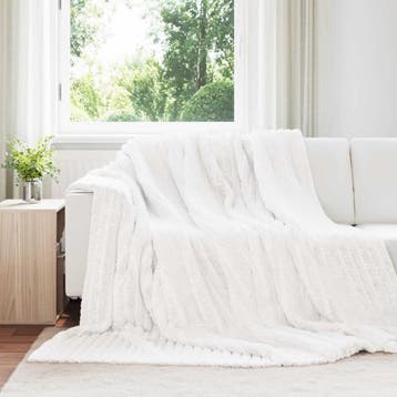 vidaXL Dekentjes 6 st Wit 240 x 220 cm 8.76 kg Fleece, Verzenden, Nieuw