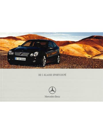 2004 MERCEDES BENZ C CLASS SPORTCOUPÉ BROCHURE NEDERLANDS, Nieuw