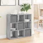 vidaXL Dressoir met lade Grijs Sonoma 73,5 x 24 x 69,5 cm, Verzenden