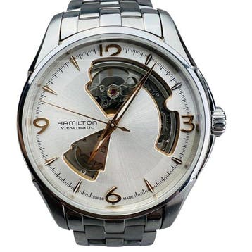 Hamilton - Jazzmaster Open Heart - H325650 - Heren -, Nieuw