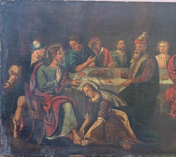 Italiaanse school (XVIII) - Scena Biblica