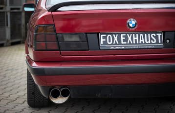 FOX BMW E34 520i einddemper inclusief extra beugel en voorde, Verzenden