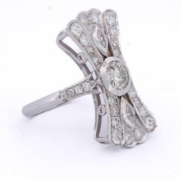 Armring - 18 karaat Witgoud - 1.50ct. tw. Diamant