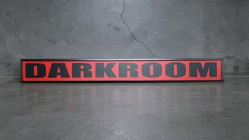 Amsterdam Red-lights Darkroom (deur) licht reclamebord -