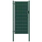 vidaXL Hekpoort PVC en staal 100x124 cm Groen, Verzenden, Nieuw
