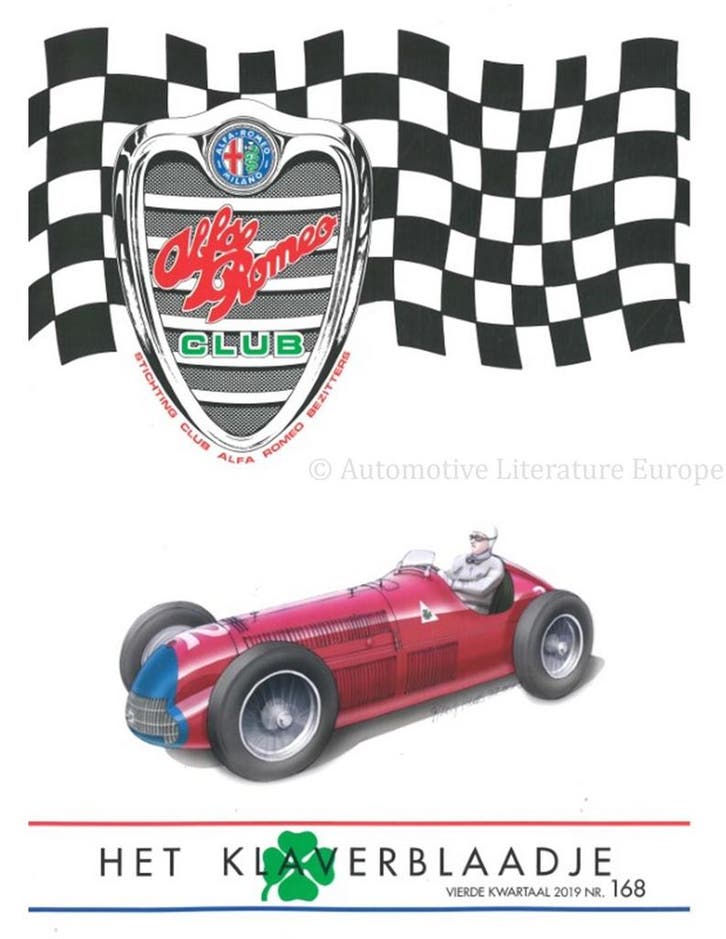 2019 ALFA ROMEO CLUB HET KLAVERBLAADJE 168 NEDERLANDS, Livres, Autos | Brochures & Magazines