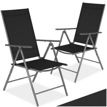Opvouwbare tuinstoelen met verstelbare rugleuning, gaas, Verzenden, Nieuw