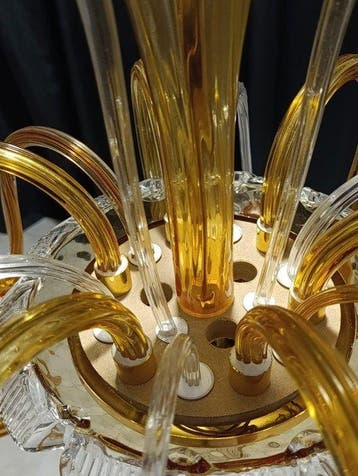 Kroonluchter - Bloemenfontein - Muranoglas - 6 lichten