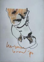 Herman Brood | Originele Tekening: Dancing Girl, Verzenden