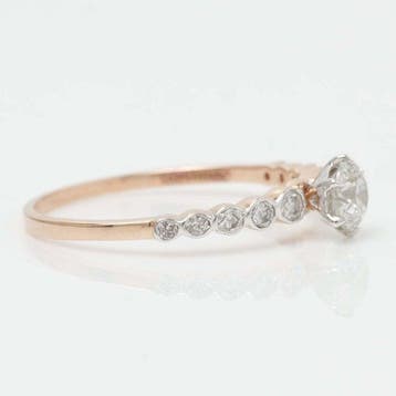 Verlovingsring - 14 karaat Roségoud - 0.76ct. tw. Diamant