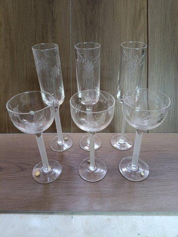 glass line - Drinkset (6) - Kristal - Champagne- en