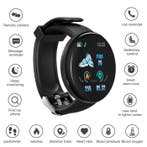 Originele D18 Smartwatch Curved HD Smartphone Fitness Sport, Verzenden, Nieuw, Stuff Certified®