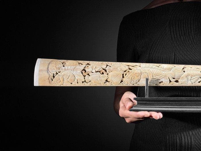 GEEN VEILINGRESERVE - Prachtige grote, gedetailleerde en, Antiek en Kunst, Kunst | Designobjecten