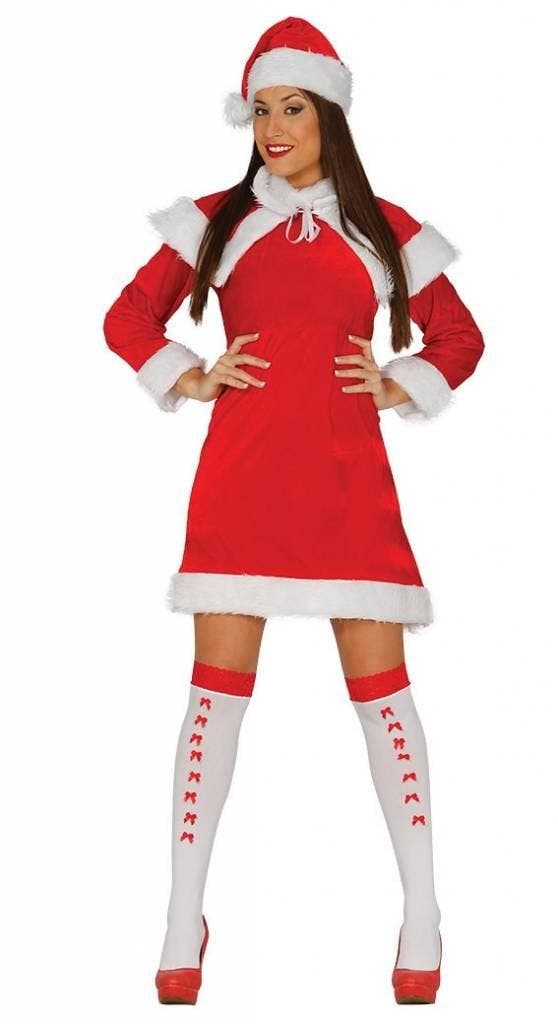 Kerstvrouw Jurkje Santa L, Kleding | Dames, Carnavalskleding en Feestkleding, Nieuw, Verzenden