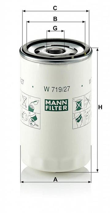 MANN Filter Oliefilter W 719/22, Ophalen of Verzenden, Nieuw, Overige automerken