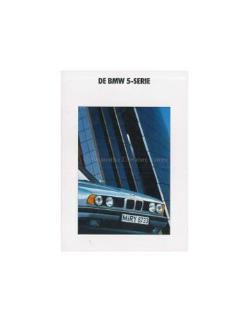 1991 BMW 5 SERIE SEDAN BROCHURE NEDERLANDS