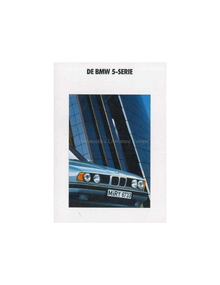 1991 BMW 5 SERIE SEDAN BROCHURE NEDERLANDS, Boeken, Auto's | Folders en Tijdschriften