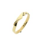 Gouden fantasiering, Handtassen en Accessoires, Ringen, Gebruikt, Overige kleuren, Ophalen of Verzenden, 17 tot 18