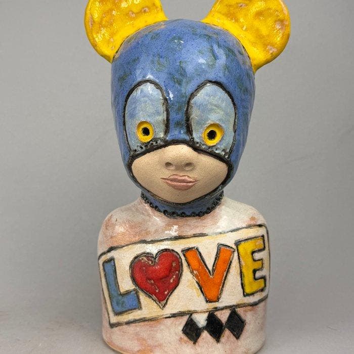 Iwo Rynkiewicz (1970) - LOVE - HanD MADE Ceramic Figure, Antiek en Kunst, Kunst | Designobjecten