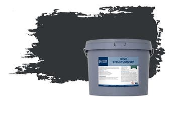 Wixx Structuurverf Mat - 10L RAL 7021 | Zwartgrijs 10L, Verzenden, Nieuw