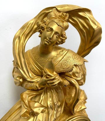 Figurale pendule - Verguld Brons (Ormolu) - Circa 1800