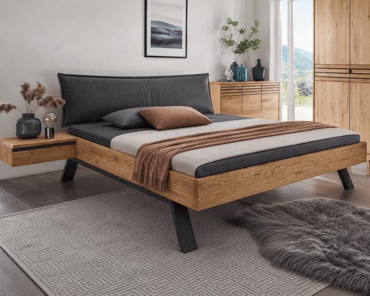 Forestales Intenso Massief Houten Bed - 160 x 210, Huis en Inrichting, Slaapkamer | Bedden