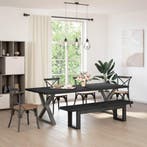 vidaXL Eetbank NOAIN 160 x 41 x 45 cm Massief grenenhout, Huis en Inrichting, Stoelen, Verzenden, Nieuw