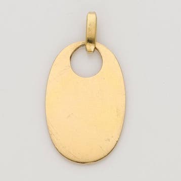 Hanger - 18 karaat Geel goud Diamant (Natuurlijk) - Robijn