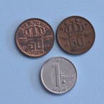 België. Boudewijn I. 50 Cent (2 ) en 1 Frank Drie Variaties