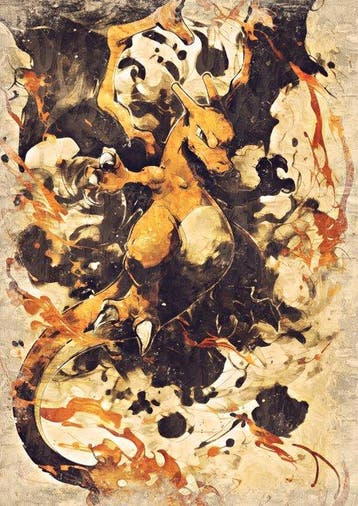 Boriani - 2 X Pokemon Charizard oil - limited edition 11/25, Games en Spelcomputers, Nieuw