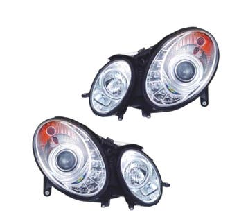Phares Led Daylight Pour Mercedes Et W211 02-06 Fond Chromé, Autos : Pièces & Accessoires, Éclairage, Verzenden
