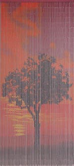 Last van vliegen en insecten? Bamboe vliegengordijn deurhor, Nieuw