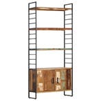 vidaXL Boekenkast met 4 schappen 80x30x180 cm massief, Verzenden
