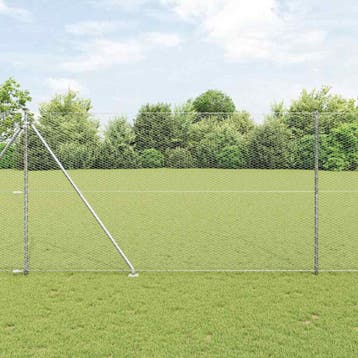 vidaXL zeshoekig gaasgek met palen 50 x 1,6 m Gegalvaniseerd, Tuin en Terras, Verzenden, Nieuw