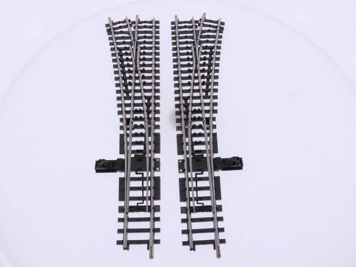 Schaal H0 Märklin 2271 K-Rails slanke wissel paar L + R #.., Hobby en Vrije tijd, Modeltreinen | H0, Wisselstroom, Analoog, Gebruikt
